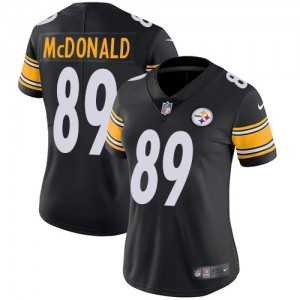 Women%27s Nike Pittsburgh Steelers #89 Vance McDonald Black Team Color Vapor Untouchable Limited Player NFL Jersey Dzhi